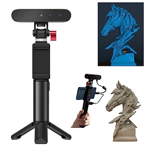 Creality CR-Scan Ferret 3D-Scanner mit 0,1 mm Genauigkeit, Dual-Mode-Scannen, tragbarer Handscanner mit Bildrate bis zu 30 FPT, Vollfarb-3D-Scannen, unterstützt mittelgroße Statuen von Creality