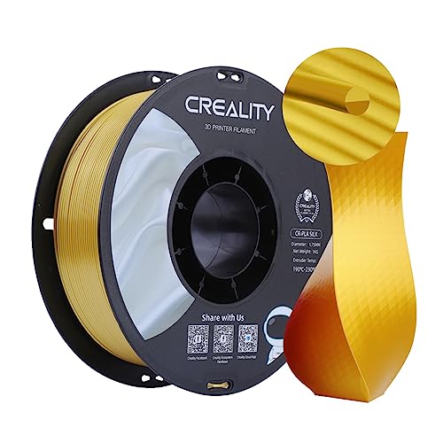 Creality CR Silk 3D-Drucker-Filament, Seidenglänzende 3D-Druck-PLA-Filament 1,75 mm/1 kg, Kompatibel mit den Meisten FDM-Druckern, Golden von Creality