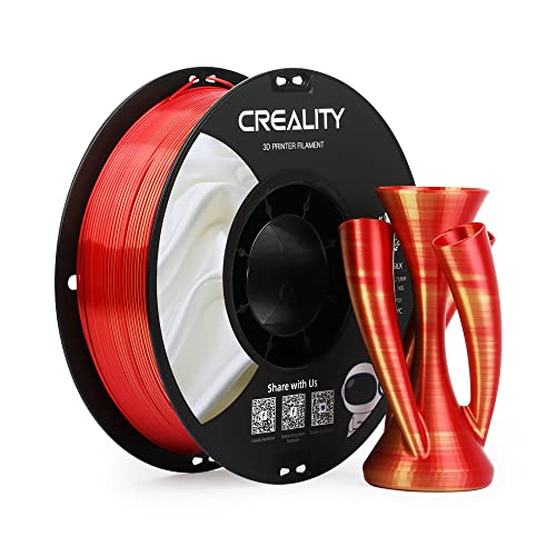 Creality CR Silk 3D-Drucker-Filament, Seidenglänzende 3D-Druck-PLA-Filament 1,75 mm/1 kg, Kompatibel mit den Meisten FDM-Druckern,Goldrot von Creality