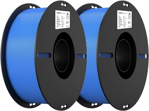 Creality Ender PLA Filament 1,75mm 2 Packs für 3D-Drucker, 2 x 1kg Spule 3D Druck Filament, Maßgenauigkeit +/- 0,02mm, passend für die meisten FDM 3D Drucker, Blau & Blau von Creality