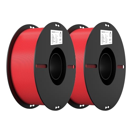Creality Ender PLA Filament 1,75mm 2 Packs für 3D-Drucker, 2kg Spule 3D Druck Filament, Maßgenauigkeit +/- 0,02mm, passend für die meisten FDM 3D Drucker, Rot & Rot von Creality