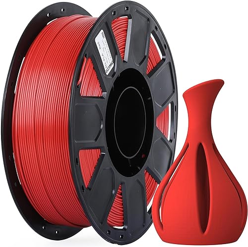 Creality Ender PLA Filament für 3D-Drucker, 1,75mm 3D Druck Filament, 1kg Spule, Maßgenauigkeit +/- 0,02mm, passend für die meisten FDM 3D Drucker, Rot von Creality