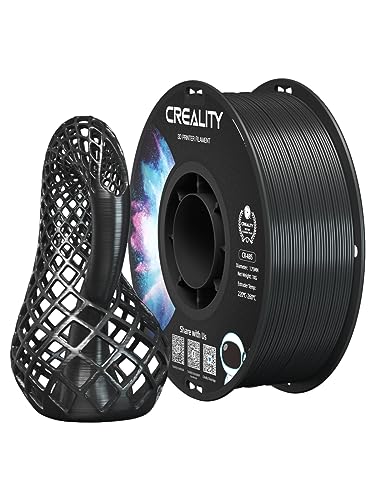 Creality Filament CR ABS 1.75 mm, Filamenten mit Hohe Zähigkeit, Ungiftig, Verschleißfest, Kompatibel mit Allen Creality FDM-3D-Drucker, Schwarz 1KG von Creality
