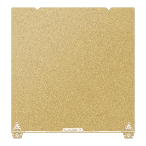 Creality Gold PEI Matte Druckplatte für 3D-Drucker, hohe Temperaturbeständigkeit, Verschleißfestigkeit und hohe Festigkeit, einfach abzudrücken und an Ender 3 V3 Plus / K1 Max anzupassen von Creality