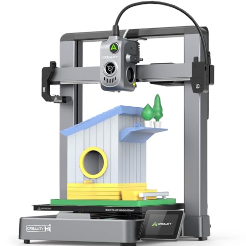 Creality Hi 3D Drucker 2025, 500 mm/s max. Hochgeschwindigkeit, 260×260×300 mm, Auto-Leveling, mit Kamera & Filamentsensor, vormontiert, anfängerfreundlich von Creality