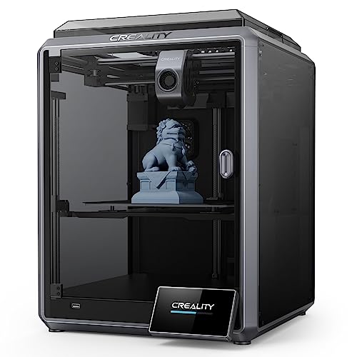 Creality K1 3D Drucker, 3D Printer mit 600 mm/s Höchstgeschwindigkeit, 20000mm/s² Beschleunigung, Automatischer Nivellierung, 1.75mm 3D Drucker Filament, Druckgröße 220x220x250 mm von Creality