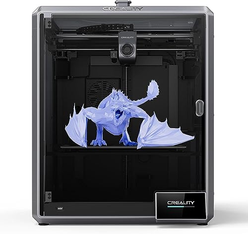 Creality K1 Max 3D Drucker, 300x300x300mm Großer Druckgröße 3D Printer mit AI Lidar AI Kamera, 600mm/s Druckgeschwindigkeit Auto Leveling, Schnellhitzebett und Duale Kühlung von Creality