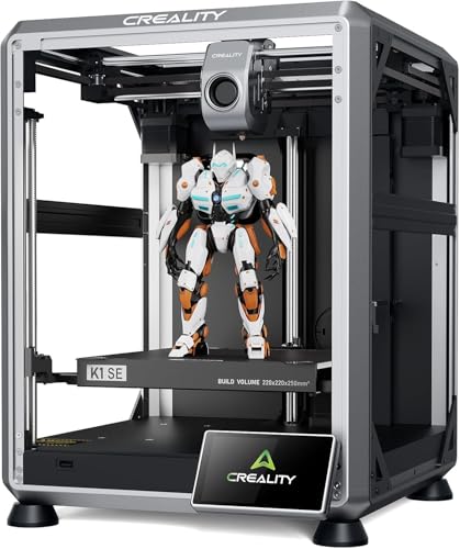 Creality K1 SE 3D-Drucker, 2024 Neuester DIY-Friendly Fast 3D Printer, 600mm/s Max Speed vollständig montiert Auto-Nivellierung Core XY Ganzmetallstruktur, K1-Upgrade für Anfänger und Heimwerker von Creality