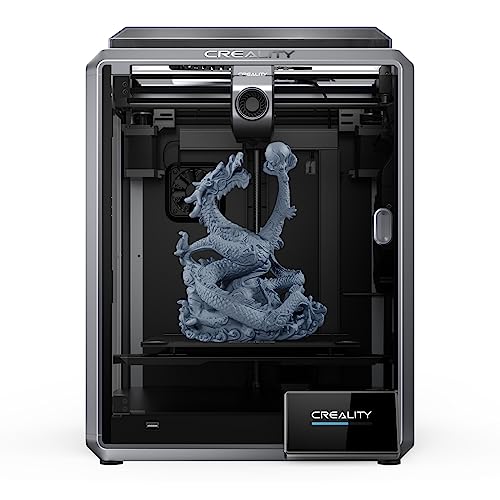 Creality K1 Speedy 3D Drucker, 600 mm/s Druckgeschwindigkeit, FDM 3D Printer, 32m³/s Flow-Hotend, Doppellüfter, Fernüberwachung, Automatischer Nivellierung und Touchscreen, 220x220x250mm von Creality