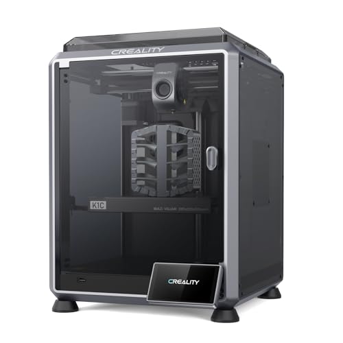 Creality K1C 3D Drucker mit AI-Kamera, 600mm/s Druckgeschwindigkeit, Automatisches Nivellieren Dreifache Kühlung, Ganzmetall Extruder Kit, Kohlefaser gefüllt und Filamente unterstützt von Creality
