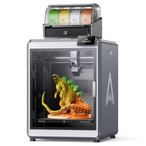 Creality K2 Plus Combo 3D Drucker, Multi Farbdruck mit CFS, 600 mm/s Druckgeschwindigkeit, Vollautomatische Ebene, Dual AI Kameras, Direktantriebs Extruder der nächsten Generation, 350×350×350mm von Creality