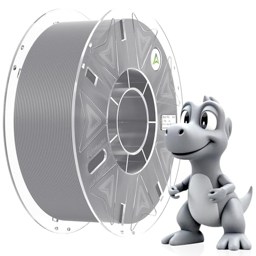 Creality Official Hyper PLA Filament Grau, 1KG 3D Drucker RFID Filament für Hochgeschwindigkeitsdruck, Widerstandsfähig, Glatt, Überhang Leistung Maßgenauigkeit +/-0.03mm, 2.2lbs/Spool von Creality