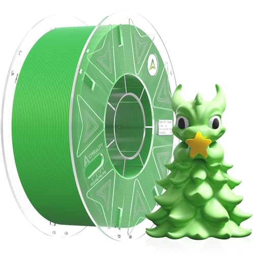 Creality Official Hyper PLA Filament Grün, 1KG 3D Drucker RFID Filament für Hochgeschwindigkeitsdruck, Widerstandsfähig, Glatt, Überhang Leistung Maßgenauigkeit +/-0.03mm, 2.2lbs/Spool von Creality