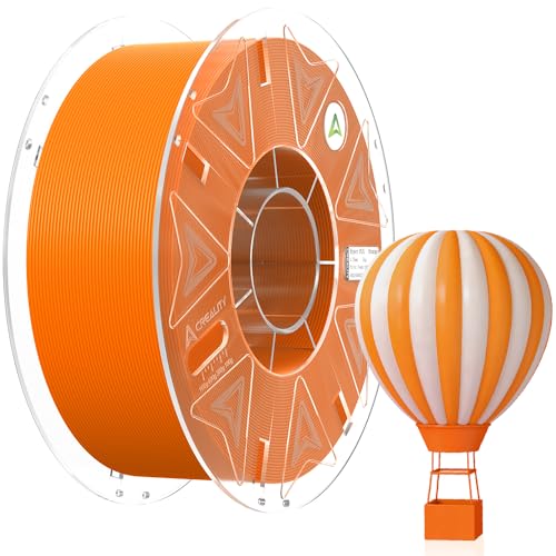 Creality Official Hyper PLA Filament Orange, 1KG 3D Drucker RFID Filament für Hochgeschwindigkeitsdruck, Widerstandsfähig, Glatt, Überhang Leistung Maßgenauigkeit +/-0.03mm, 2.2lbs/Spool von Creality