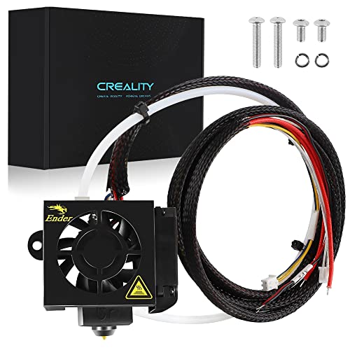 Creality Offiziell Ender 3 Hotend Kit Ender 3 Pro Voll Hotend Voll Zusammengebaute 3D Drucker Komplette Extruder Kit Zubehör mit Dual Llüfter,Düse und Metall Häuse für Ender 3 / Ender 3 Pro/Ender 3S von Creality