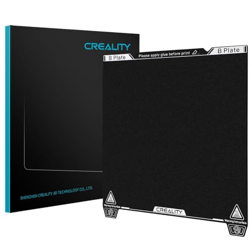 Creality Offiziell K1 Bauplatte PEI Blatt 235x235mm strukturierte Oberfläche Flexible entfernbare Federstahl Druckplattform für Ender 3S1/3S1 Pro/3 Neo/3V2 Neo/5 S1/3V3 SE/KE CR10SE (ohne Weichmagnet) von Creality