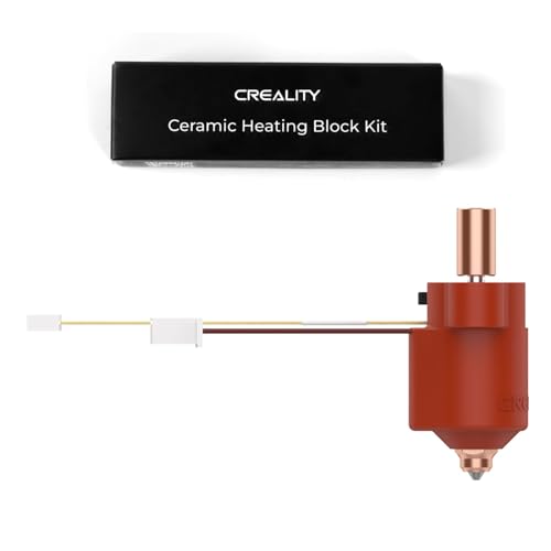 Creality Offiziell K1 Max keramischer Heizblock-Kit, Kupferlegierung-gehärteter Stahl-Wärmebruch-Unterstützung 300°C hohe Temperatur und 600mm/s Hochgeschwindigkeitsdruck kompatibel mit K1 Max/K1 von Creality