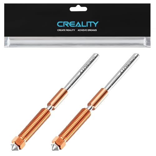 Creality Offizielle K1C Düse 0.4mm, Quick-Swap 3D Drucker Düse Kit, Ender 3 V3 Düse Kupferlegierung und gehärtete Stahldüse für Creality K1C, Ender 3 V3, Ender 3 V3 Plus 3D Drucker (2PCS) von Creality