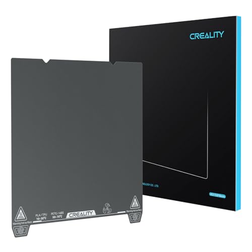 Creality Offizielle Niedertemperatur Kaltdruck Bauplatte 235x235 mm, Flexible, Abnehmbare Bettplatte aus Federstahl für K1, Ender 3V3/3V3 SE/3V3 KE/3 S1/3 S1 Pro/5S1/CR-10SE (ohne Magnetfuß) von Creality