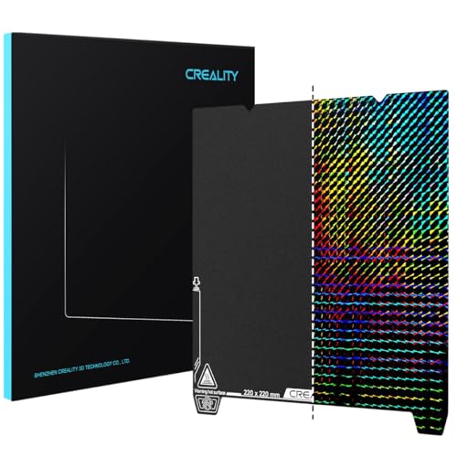 Creality Offizielle PEI+PET-Doppelseitige Bauplatte, 235 x 235 mm strukturiertes PEI + glatte PET-Phantomoberfläche, flexible Federstahlplatte, für Ender 3 S1/3 V2 Neo/Ender 3 V3 SE/KE K1/K1C von Creality