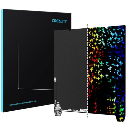 Creality Offizielle PEI+PET-Doppelseitige Bauplatte, 235 x 235 mm strukturiertes PEI + glatte PET-Stars-Oberfläche, flexible Federstahlplatte für Ender 3 S1/3 V2 Neo/Ender 3 V3 SE/KE K1/K1C von Creality
