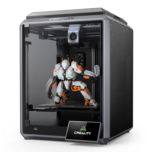 Creality Offizieller K1 3D Drucker, 600 mm/s Druckgeschwindigkeit FDM 3D Printer, Dual-Core 1,2 GHz CPU, 300°C Hochtemperatur-3D-Druckdüsen, LCD-Auto-Nivellierfunktion von Creality