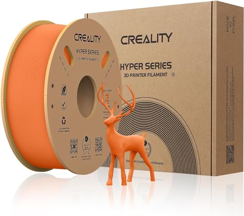 Creality Offizielles 3D-Drucker-Filament, Hyper PLA-Filament, für Creality-Hochgeschwindigkeitsdruck, langlebig und widerstandsfähig, glatt, Überhangleistung, Maßgenauigkeit +/- 0,03 mm, 1 kg/Spule, von Creality