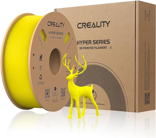 Creality Offizielles 3D-Drucker-Filament, Hyper PLA-Filament, für Creality-Hochgeschwindigkeitsdruck, langlebig und widerstandsfähig, glatt, Überhangleistung, Maßgenauigkeit +/- 0,03 mm, 1 kg/Spule, von Creality