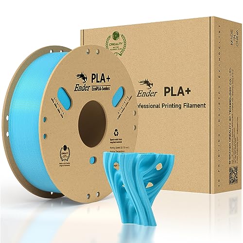 Creality Offizielles PLA+ 3D-Drucker-Filament, PLA Plus, PLA Pro, 1,75 mm, stark, robust, geschmeidiger Druck, Maßgenauigkeit +/- 0,02 mm, 1 kg Kartonspule, blau von Creality