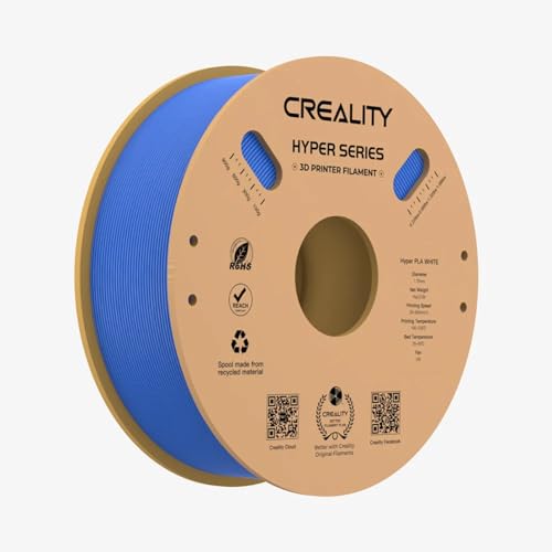 Creality PLA-Filament,1.75mm Durchmesser für 600mm/s Hohe Druckgeschwindigkeit, -0.03mm Maßgenauigkeit für Hochpräzises Drucken, Hohe Liquidität und Schnelle Abkühlung für K1, K1 Max(Blau) von Creality