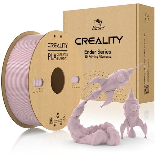 Creality PLA Filament 1.75mm, Offiziell Filament 1.75mm PLA 3D Drucker Filament Karton Spule Glattes Drucken Weniger-Wirrwarr Maßgenauigkeit +/- 0.03mm 1kg/Rolle(2.2lbs), Rosé Gold von Creality