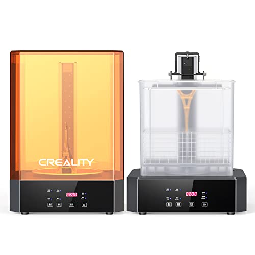 Creality UW-02 Wash and Cure Maschine, 10,1 Zoll Wasch- und Aushärtemaschine, Dual-Band UV Lampestreifen für Resin 3D Drucker, UV-Härtung Rotationsbox Behälter für LCD/DLP/SLA von Creality