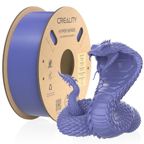 Creality offizielles 3D Drucker Filament, Hyper PLA High Speed Filament, 1.75mm 3D Druck Filament für Hochgeschwindigkeitsdruck, Maßgenauigkeit +/-0.02mm, 1kg/Spule - Perryblau von Creality