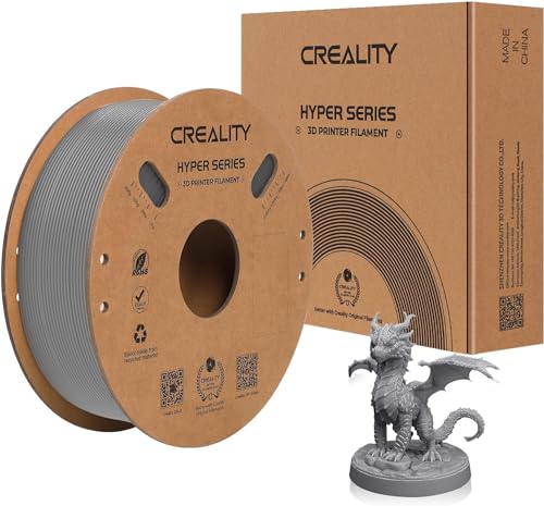 Hyper ABS Filament, Grau Creality 3D Drucker Filament, 1.75mm, für Hochgeschwindigkeitsdruck, hitzebeständig, robust, Maßhaltigkeit von Creality