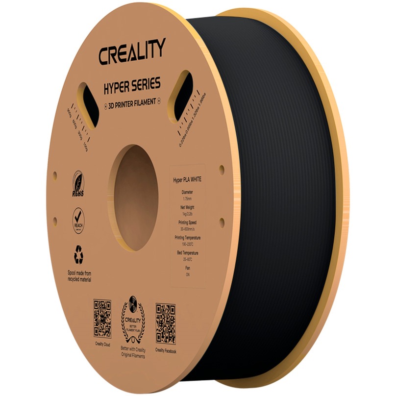 Hyper PLA Filament Black, 3D-Kartusche von Creality