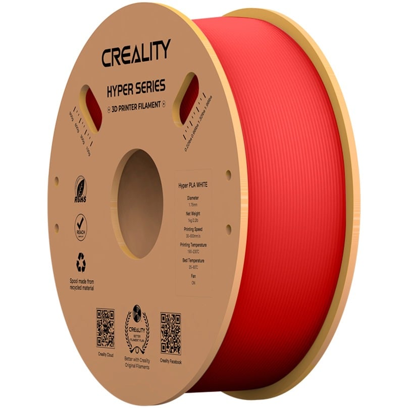 Hyper PLA Filament Red, 3D-Kartusche von Creality