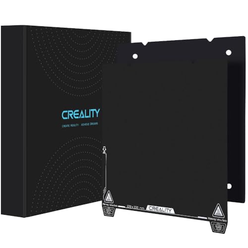 Offiziell Creality Ender 3 V3 SE Build Plate, Original 3D Printer Platform Kit 235x235mm Magnetic Flexible Spring Steel Texture Surface Print Bed for Ender 3/3 S1/3 Neo/3 V2 Neo/3 V3 KE CR 10 SE K1 von Creality