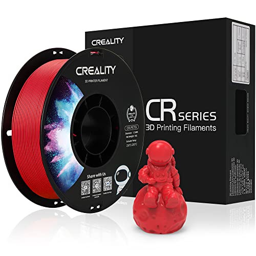 Offizielles PETG Filament 1.75mm, Creality PETG 3D Drucker Filament 1kg Spule, Tangle-Free 3D Druck Materialien, Maßgenauigkeit +/- 0.03 mm, Passend für die Meisten 3D FDM Drucker (Rot) von Creality