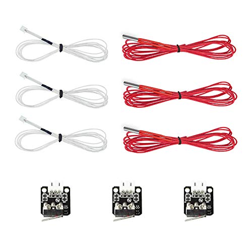Original Creality Kits, Heizungsschlauch, Thermistor und Endschalter [9 Stück] für Ender-3, Ender 3 Pro, Ender 3X von Creality