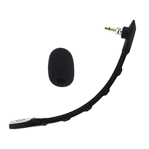 Create idea 3,5 mm Kopfhörer-Mikrofon, kompatibel mit Astro A40 TR Gaming-Headset, Ersatzteil, abnehmbarer Mikrofonarm mit Schaumstoffabdeckung, Länge 16 cm, Schwarz von Create idea