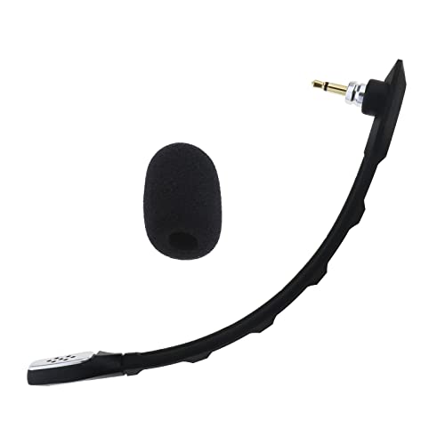 Create idea 3,5 mm Kopfhörer-Mikrofon, kompatibel mit Astro A40 TR Gaming-Headset, Ersatzteil, Abnehmbarer Mikrofonarm mit Schaumstoffabdeckung, Länge 16 cm, Schwarz von Create idea