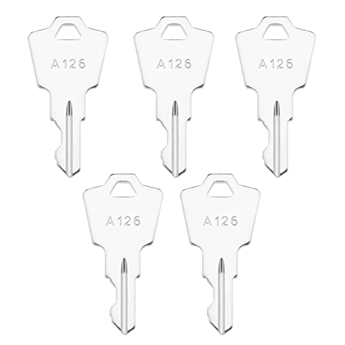 Create idea 5 Stück Metall Zündschlüssel Ersatz A126 kompatibel mit APEM kompatibel mit KAC Kompatibel mit ELEDIS Switch Startschlüssel von Create idea