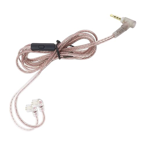 Create idea C-Pin 3,5 Mm Ohrhörer-Ersatzkabel mit Mikrofon, Kompatibel mit KZ ZST/ZSR/ ED12/ ES3/ ES4/ ZS10/ AS06 Stereo-Kopfhörerkabel von Create idea
