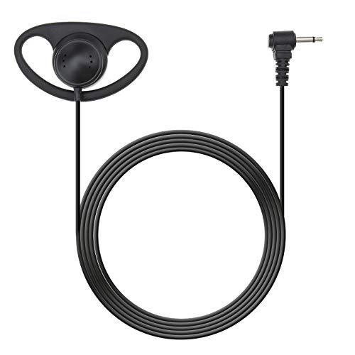 Create idea D-Form Ohrbügel Ohrhörer 3,5MM 1-Pin Steckverbinder Nur Zuhören Ohrbügel Headset aus Weichgummi für Zweiweg-Funkgeräte von Create idea