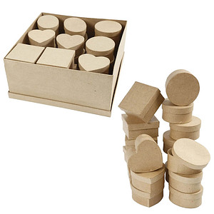 Creativ Company Geschenkboxen-Set braun von Creativ Company