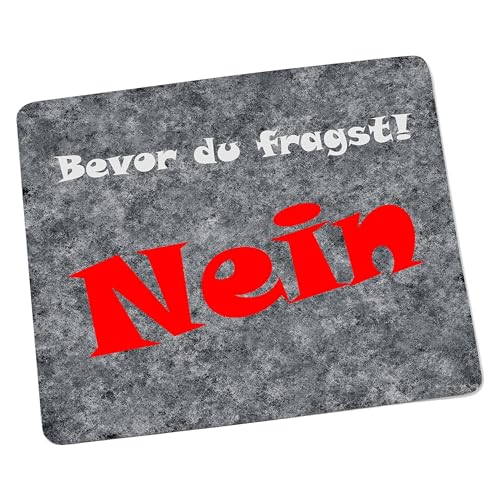 Mousepad/Mauspad Bevor du fragst - Nein Mousepad - lustige mousepads - Geschenkartikel - Computerzubehör Mousepad/Mauspad Bevor du fragst - Nein Mousepad - lustige mousepads - Geschenkartikel - Computerzubehör von Creativ Deluxe