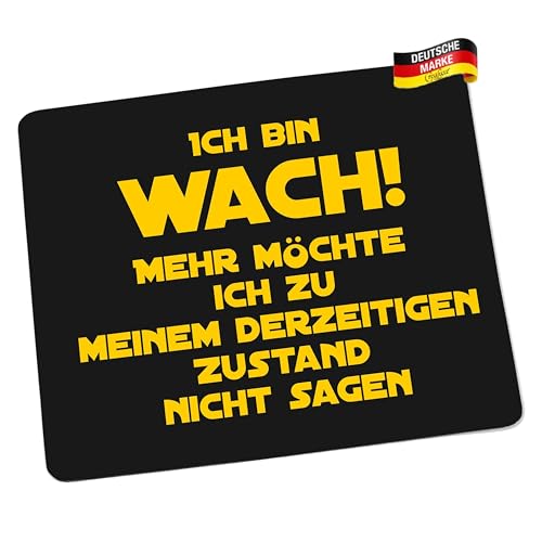 Mousepad/Mauspad Ich Bin wach... Mousepad - lustige mousepads - Geschenkartikel - Computerzubehör von Creativ Deluxe