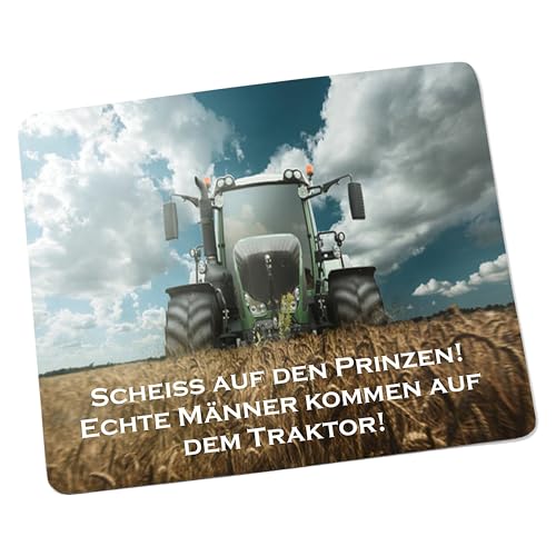 Mousepad/Mauspad Scheiss auf den Prinzen echte Männer kommen im Traktor Mousepad - lustige mousepads - Geschenkartikel - Computerzubehör von Creativ Deluxe