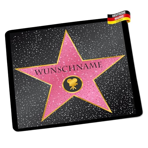 Mousepad/Mauspad Walk of Fame (Wunschname) Mousepad - lustige mousepads - Geschenkartikel - Computerzubehör von Creativ Deluxe