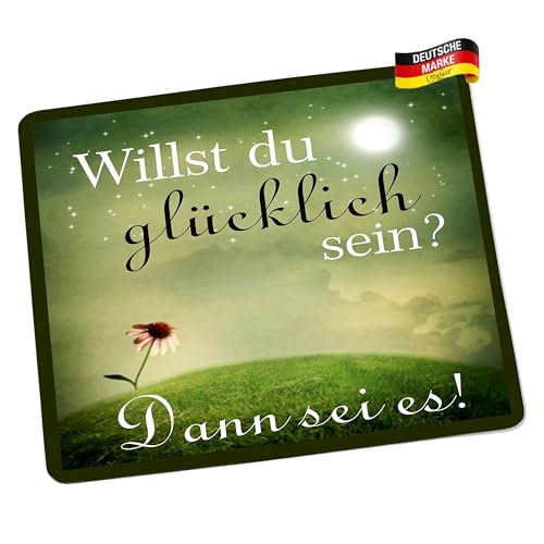 Mousepad/Mauspad Willst du glücklich Sein dann sei es Mousepad - lustige mousepads - Geschenkartikel - Computerzubehör Mousepad/Mauspad Willst du glücklich Sein dann sei es Mousepad - lustige mousepads - Geschenkartikel - Computerzubehör von Creativ Deluxe